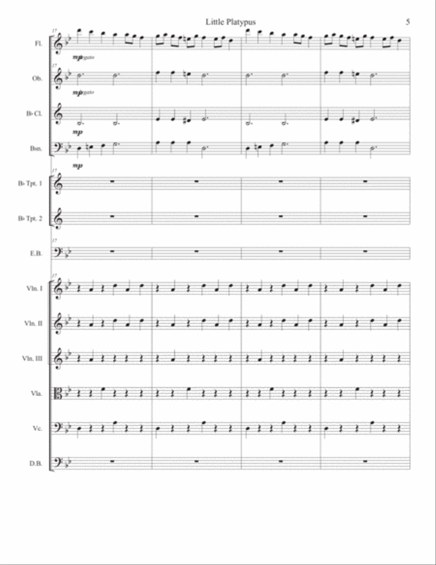 The Platypus Chamber Orchestra scores gallery preview page 5