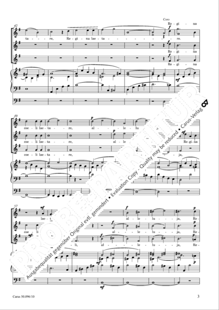 Regina coeli SSA scores gallery preview page 4