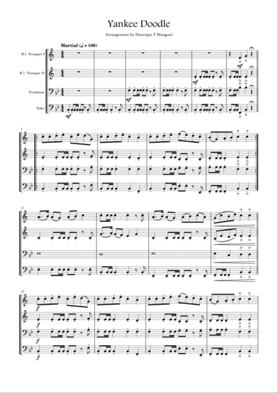Yankee Doodle Brass Ensemble scores gallery preview page 2