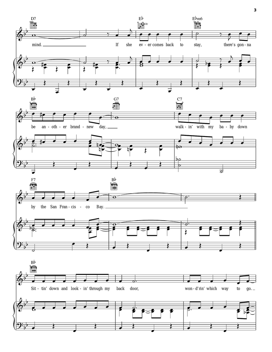 San Francisco Bay Blues San Francisco Bay Blues Acoustic Guitar scores gallery preview page 3