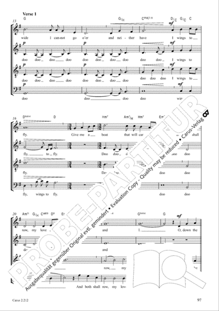 Love songs. Choral collection with CD 4-Part scores gallery preview page 82