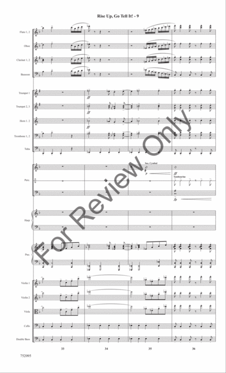 Rise Up, Go Tell It! Rise Up, Go Tell It! Full Orchestra scores gallery preview page 12