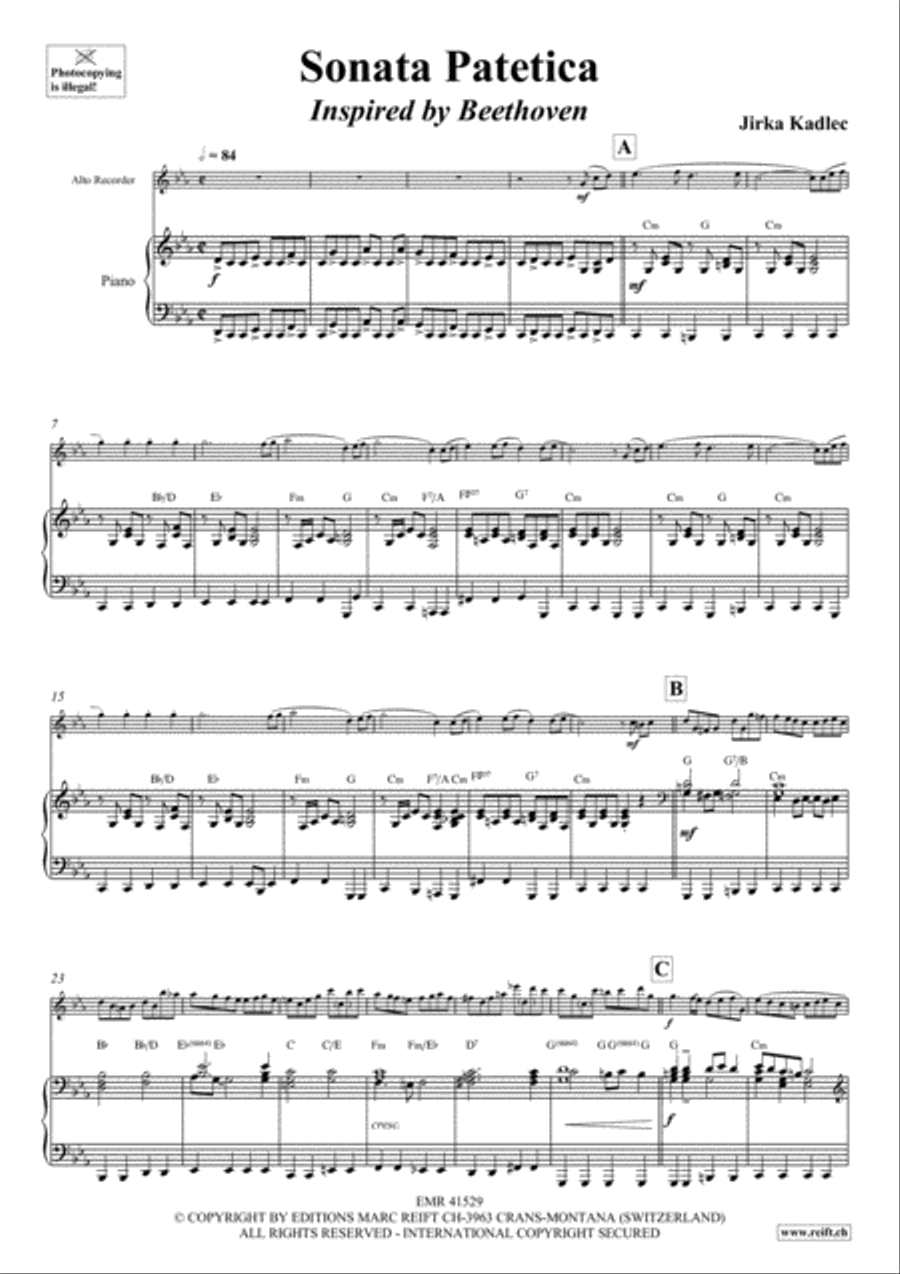 Sonata Patetica Sonata Patetica Alto Recorder scores gallery preview page 4