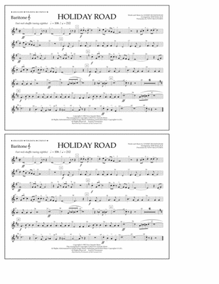 Holiday Road (from National Lampoon's Vacation) (arr. Tom Wallace) - Baritone T.C.