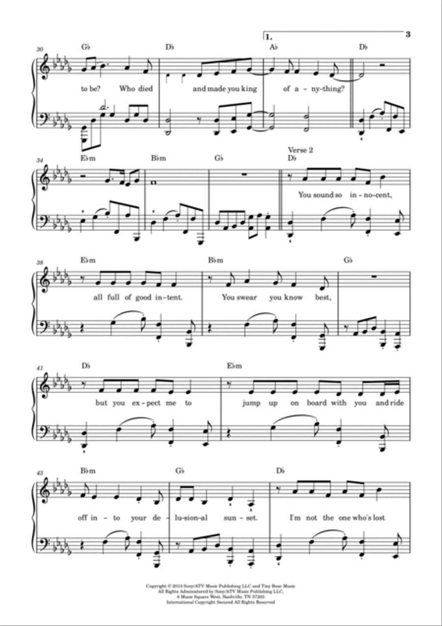 King Of Anything King Of Anything Piano Solo scores gallery preview page 3