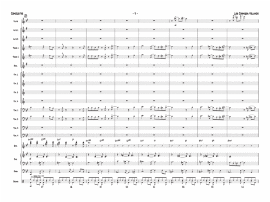 Los changos volando: Score Jazz Ensemble scores gallery preview page 5