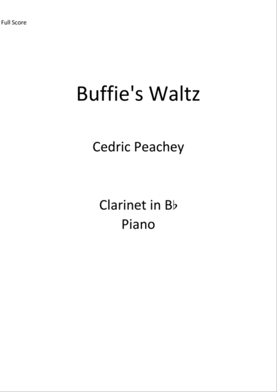 Buffie's Waltz Score and Part scores gallery preview page 1
