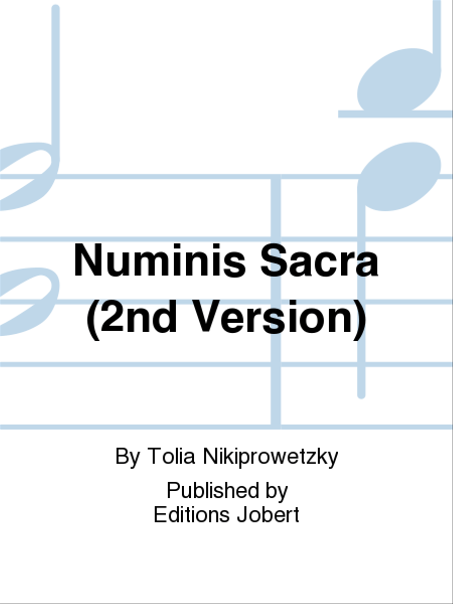 Numinis Sacra (2nd Version) Choir scores gallery preview page 1