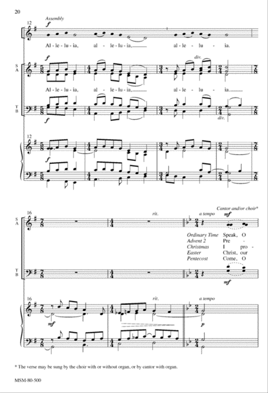 Mass of the Transfiguration (Choral Score) Mass of the Transfiguration (Choral Score) 4-Part scores gallery preview page 19
