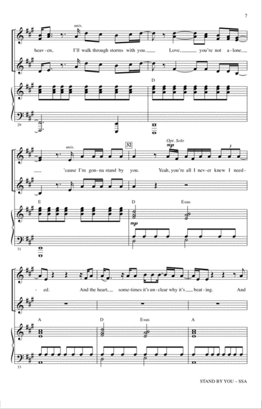 Stand By You SSA scores gallery preview page 6