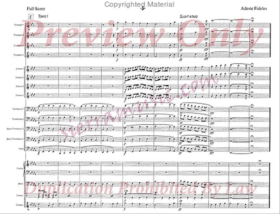 Adeste Fideles Jazz Ensemble scores gallery preview page 6