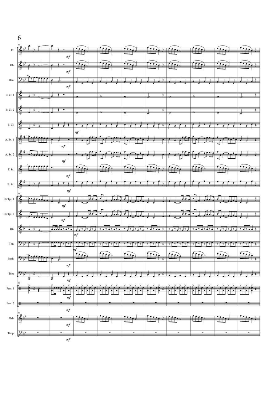 Cantos Transmontanos Concert Band scores gallery preview page 6