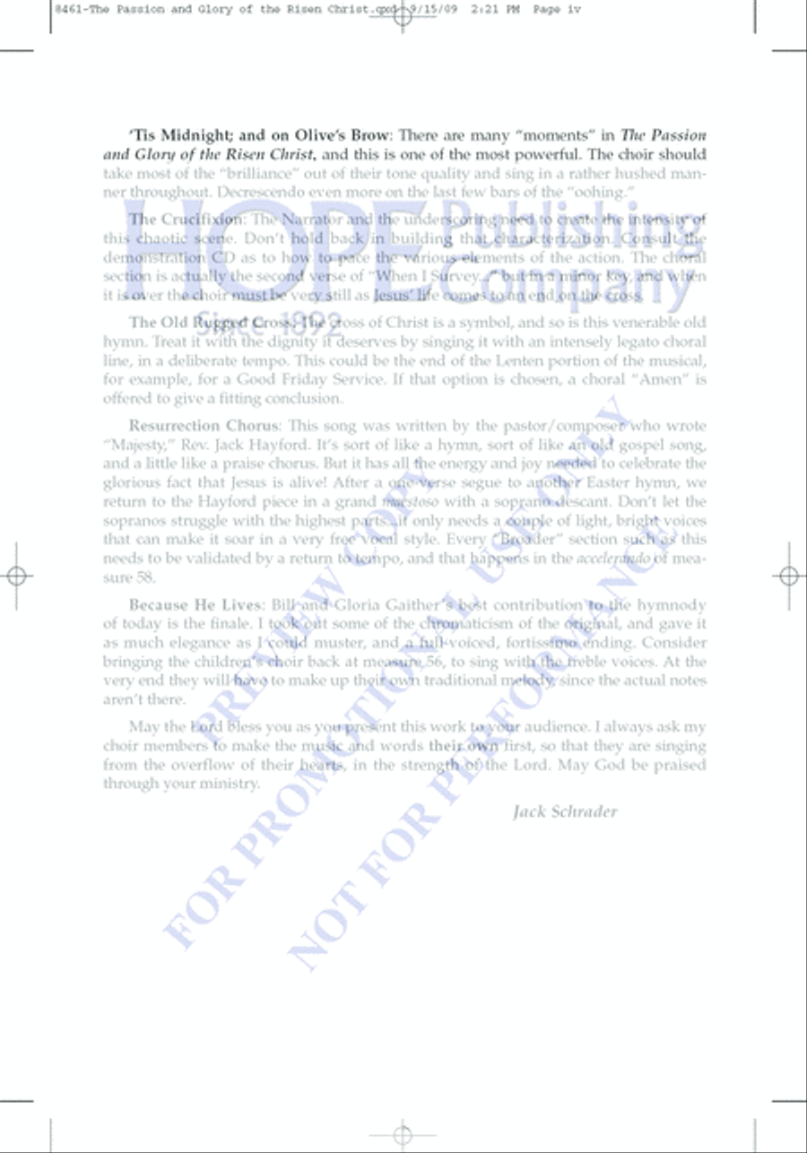 The Passion and Glory of the Risen Christ The Passion and Glory of the Risen Christ Choir scores gallery preview page 5