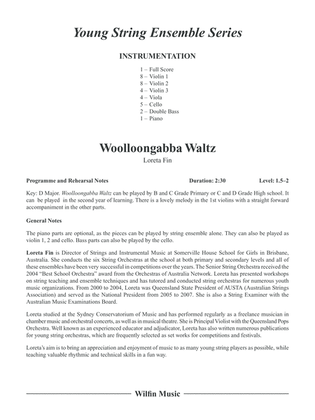 Woolloongabba Waltz: Score