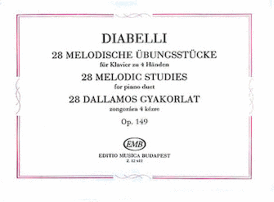 28 Melodic Exercises Op. 149