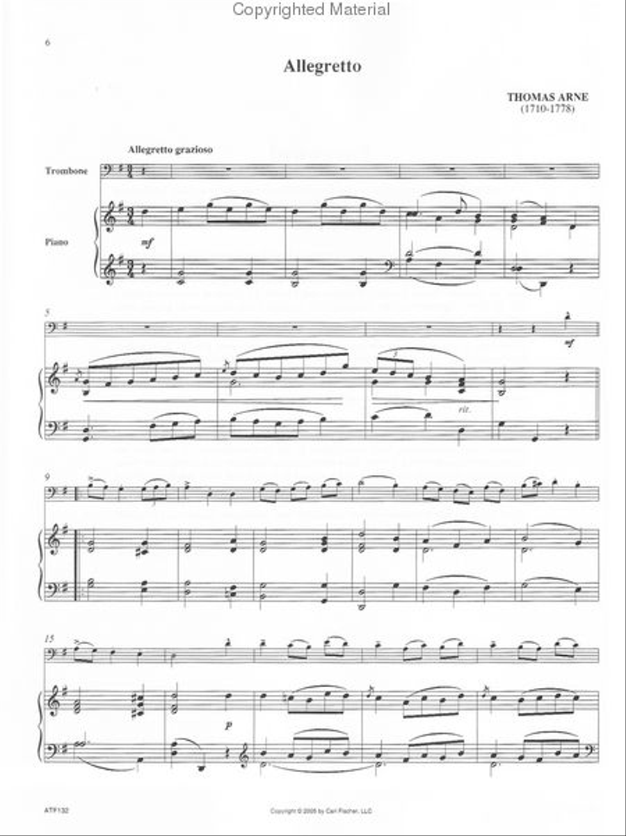 Solos For Trombone Piano Accompaniment scores gallery preview page 2
