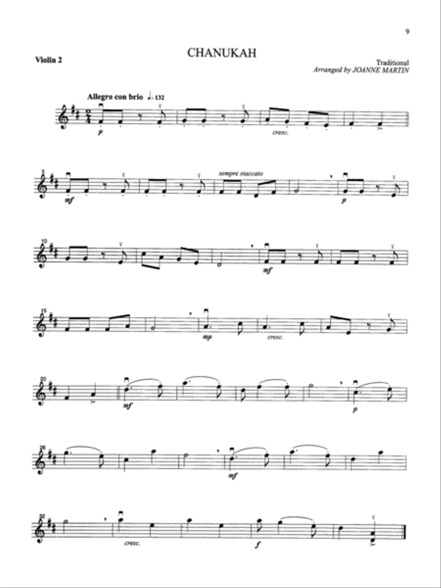 Festive Strings for String Quartet or String Orchestra String Quartet scores gallery preview page 6