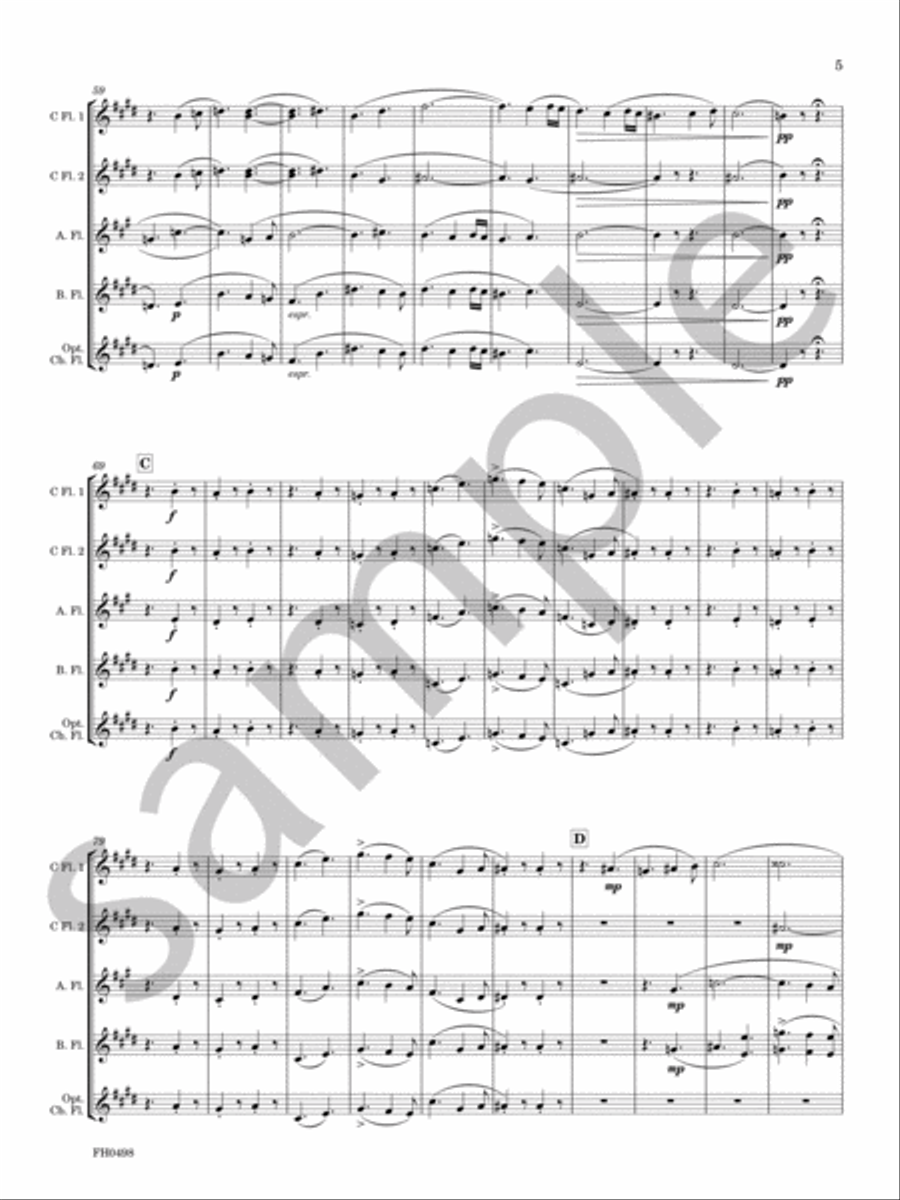 Angelus! Priere aux Anges Gardiens Chamber Music scores gallery preview page 6