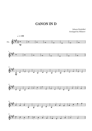 Book cover for Canon in D | Pachelbel | Horn in F