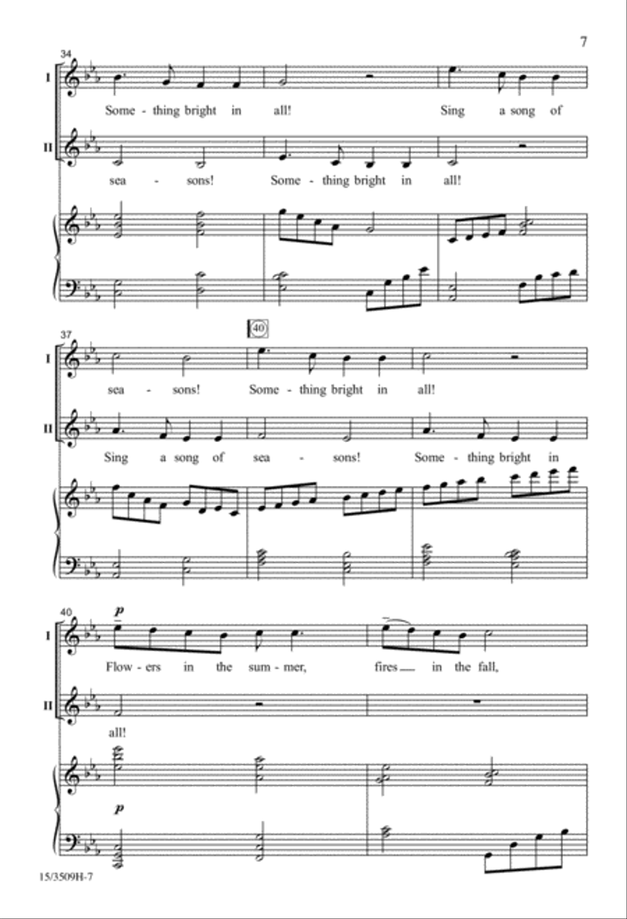 Sing a Song of Seasons! SA scores gallery preview page 6