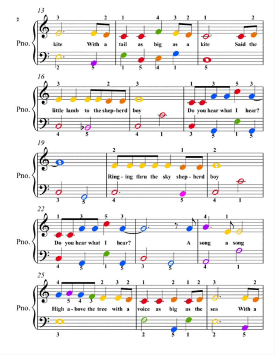 Do You Hear What I Hear Piano Method scores gallery preview page 2