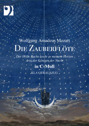 Mozart - Der Hölle Rache kocht in meinem Herzen in C-Moll (C minor) Piano & Voice