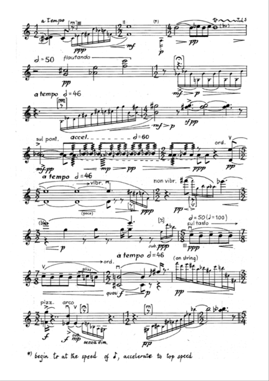 Glances, Repose - for unaccompanied violin Violin Solo scores gallery preview page 5