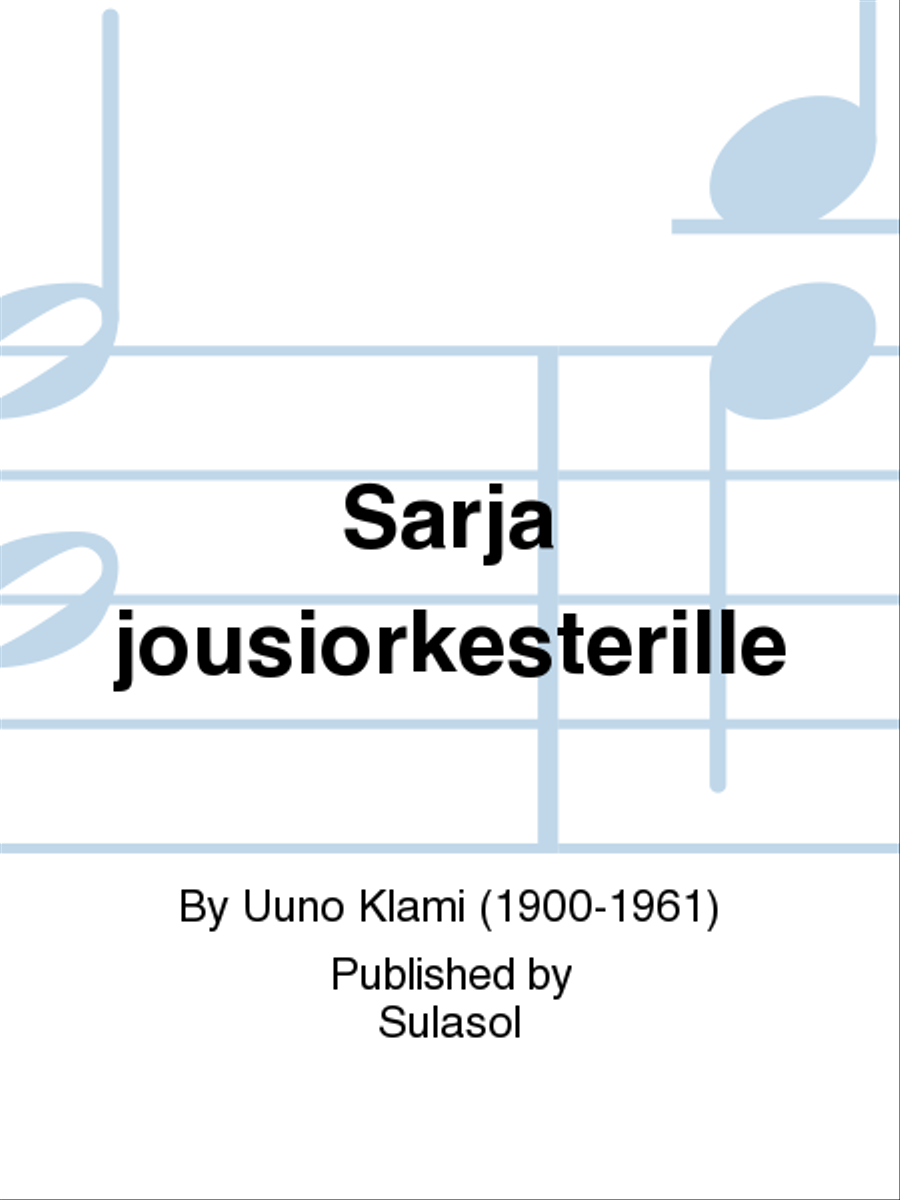 Sarja jousiorkesterille Score scores gallery preview page 1