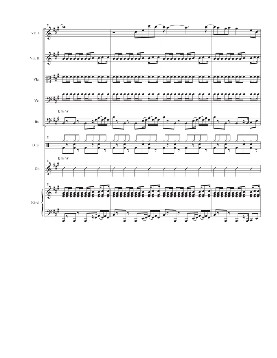 Flashing Lights Small Ensemble scores gallery preview page 6