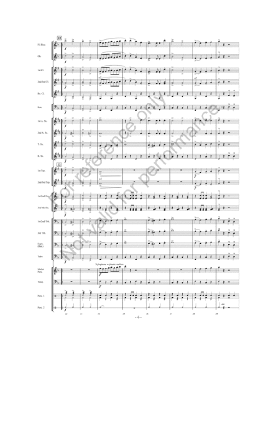 March Jubilee Concert Band scores gallery preview page 5