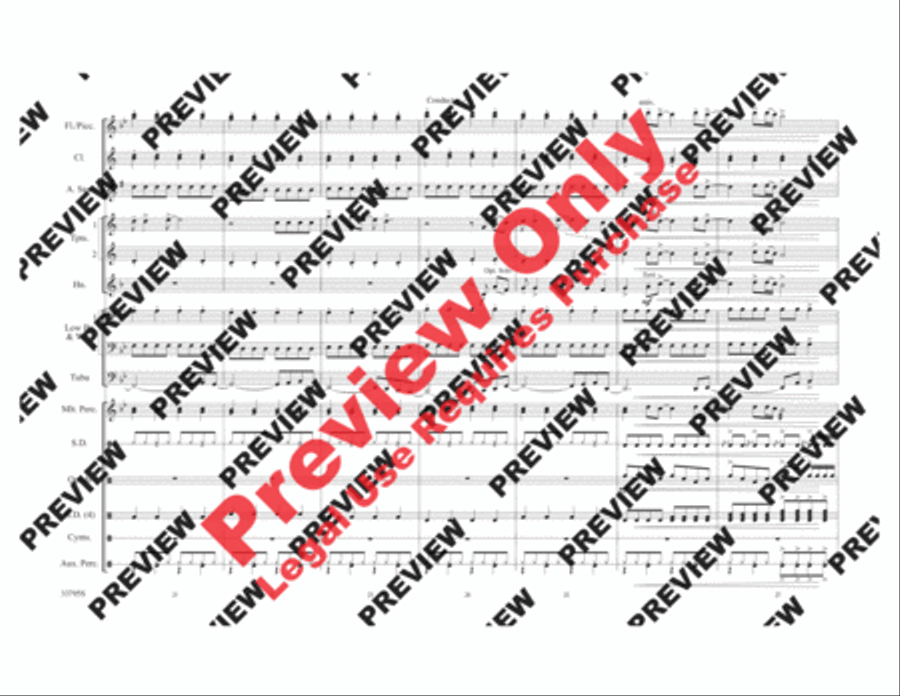 Don't Stop Believin' Marching Band scores gallery preview page 5