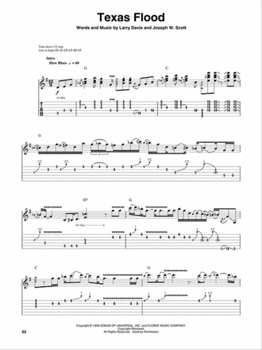More Stevie Ray Vaughan Electric Guitar scores gallery preview page 8