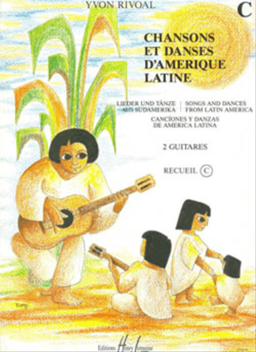 Chansons et danses d'Amerique latine - Volume C Acoustic Guitar scores gallery preview page 1