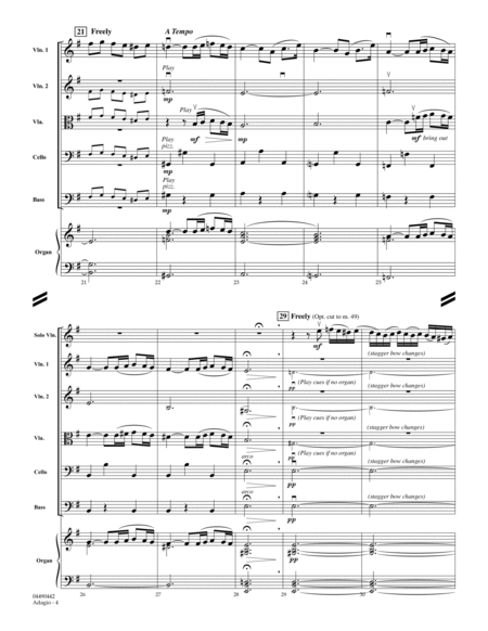 Adagio (arr. Jamin Hoffman) - Full Score