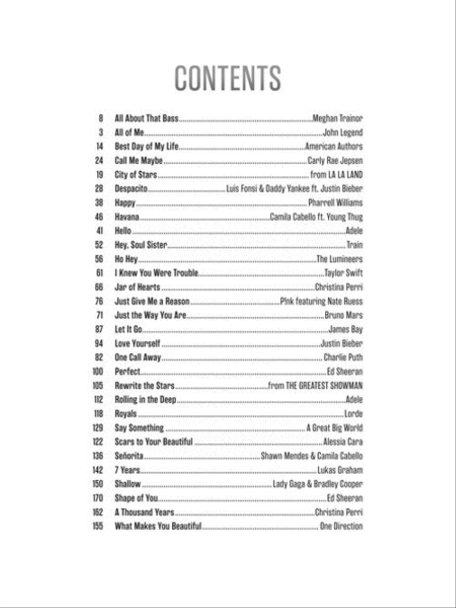 Big-Note Piano Songs 2010-2019 Easy Piano scores gallery preview page 4