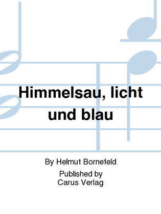 Book cover for Himmelsau, licht und blau