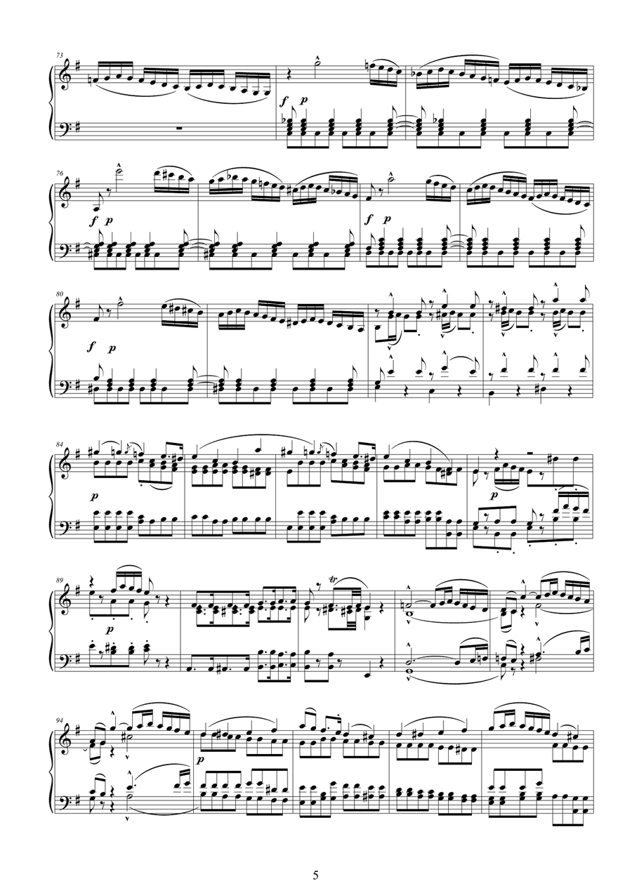 Mozart – Complete String quartet no.14 in G major K387 (Spring) for piano solo Cello scores gallery preview page 5