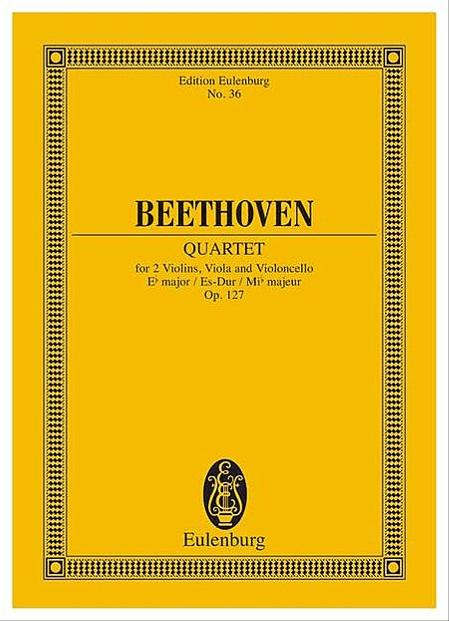 String Quartet in E-flat Major, Op. 127 String Quartet scores gallery preview page 1
