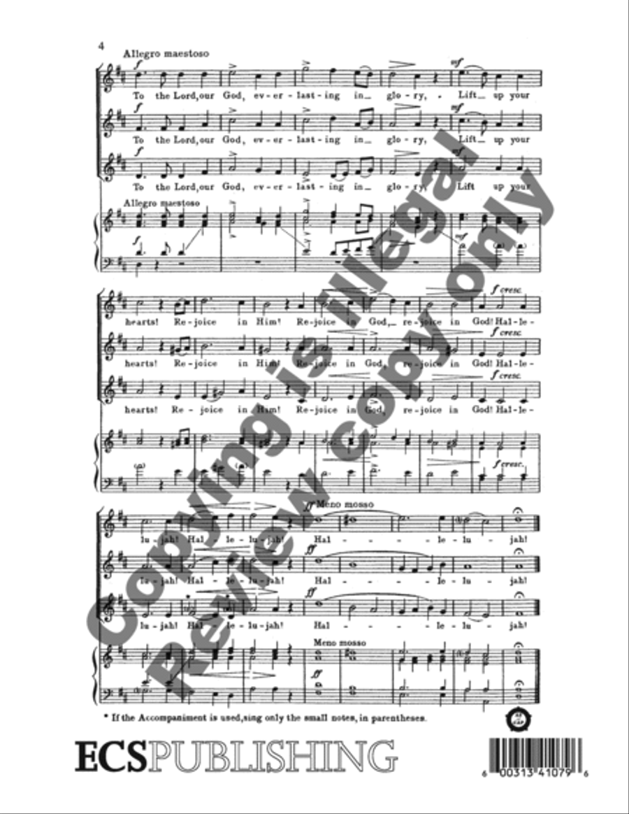 Lo, a Voice from Heaven Sounding (Cherubic Hymn) SSA scores gallery preview page 4