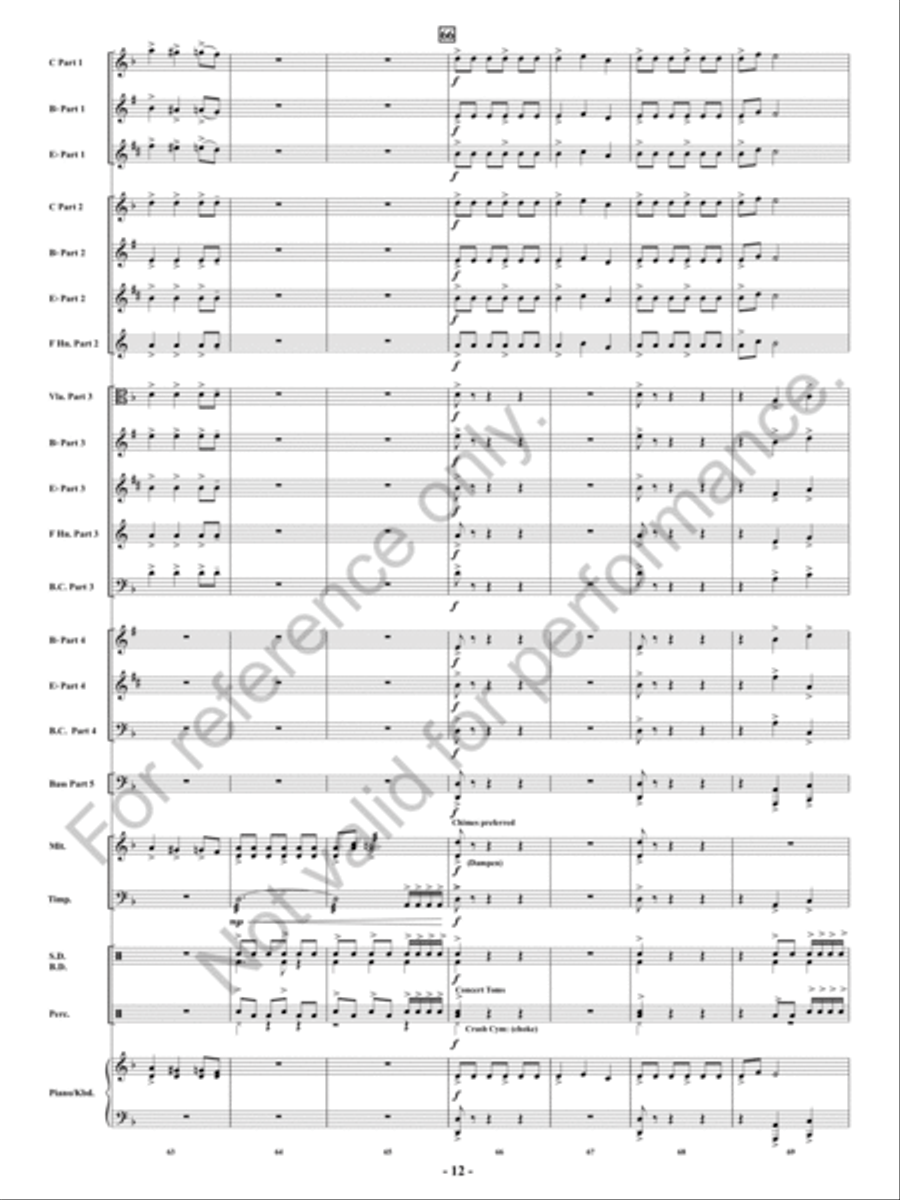 Fireflash! Concert Band - Sheet Music page 13