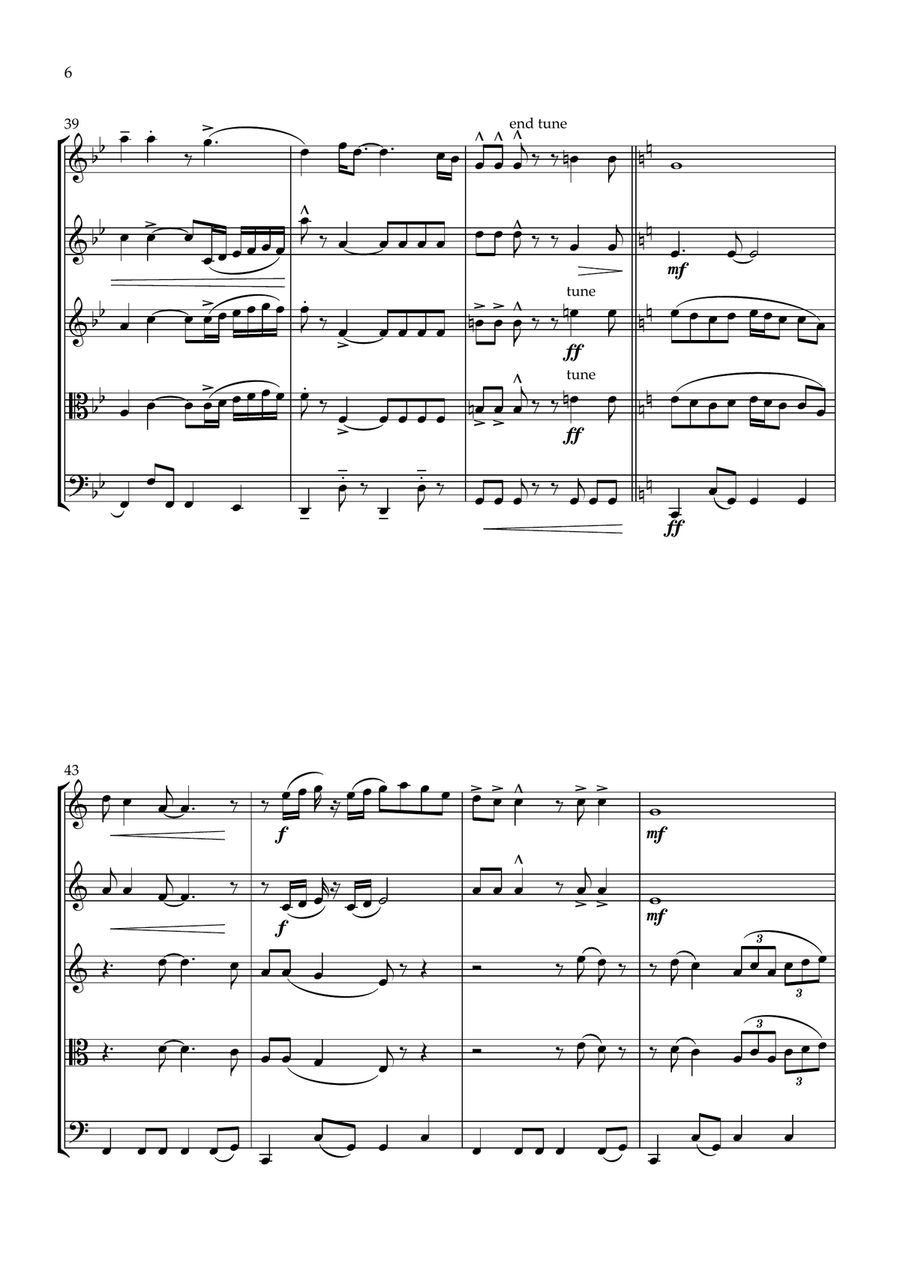 My Girl String Quartet scores gallery preview page 6