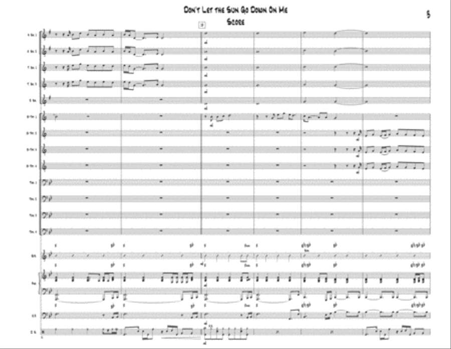 Don't Let The Sun Go Down On Me Jazz Ensemble scores gallery preview page 3