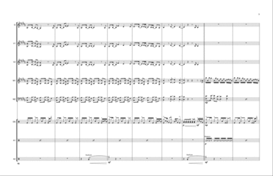 A Thousand Miles Percussion Ensemble scores gallery preview page 4
