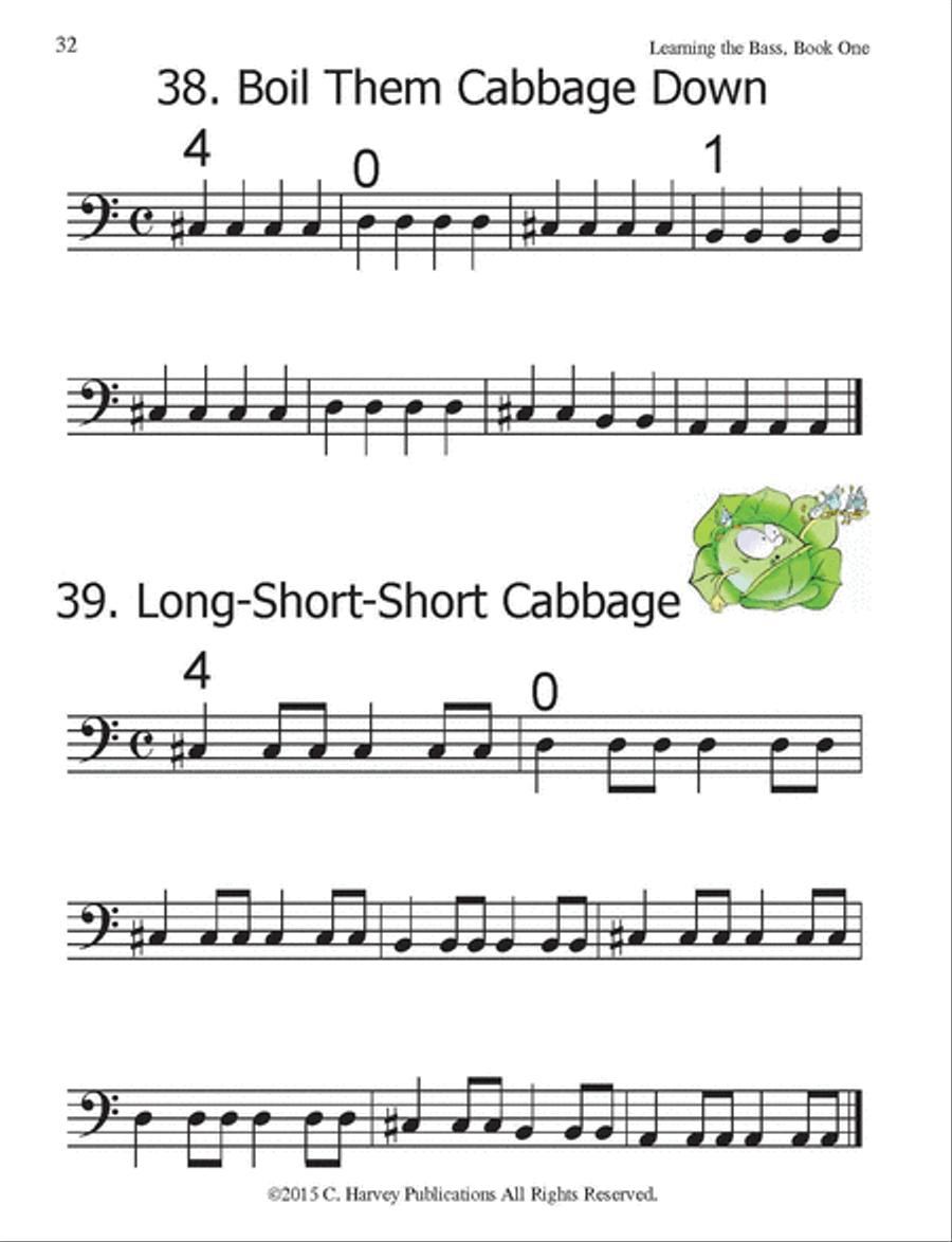 Learning the Bass, Book One Double Bass scores gallery preview page 3