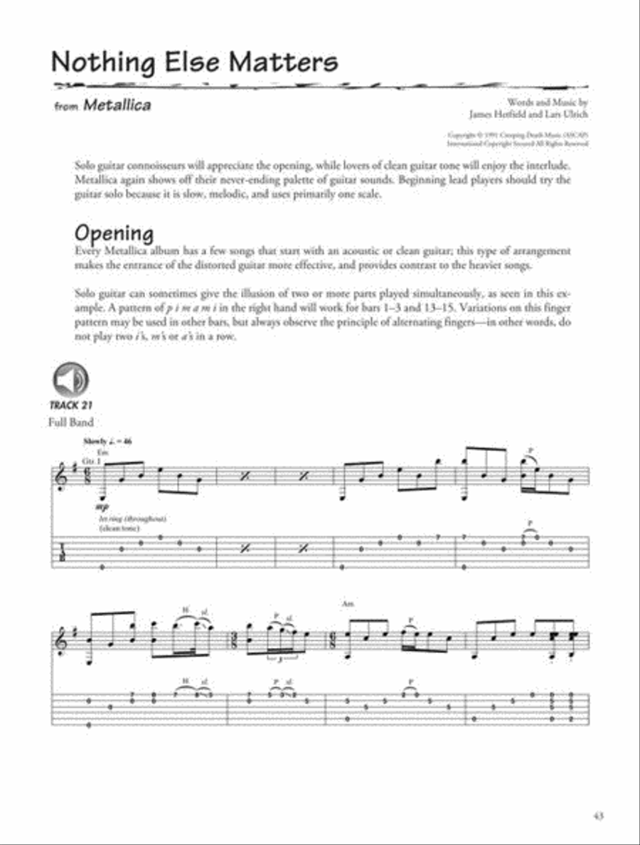 Metallica – Legendary Licks 1988-1996 Electric Guitar scores gallery preview page 9