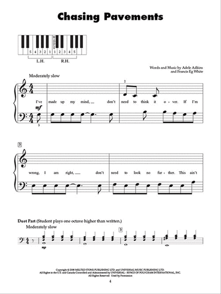 Adele Piano scores gallery preview page 3