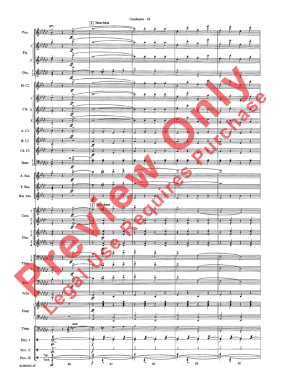 Nobles of the Mystic Shrine (March) Concert Band scores gallery preview page 21