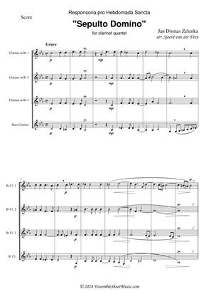 Sepulto Domino, ZWV 55:27 for clarinet quartet