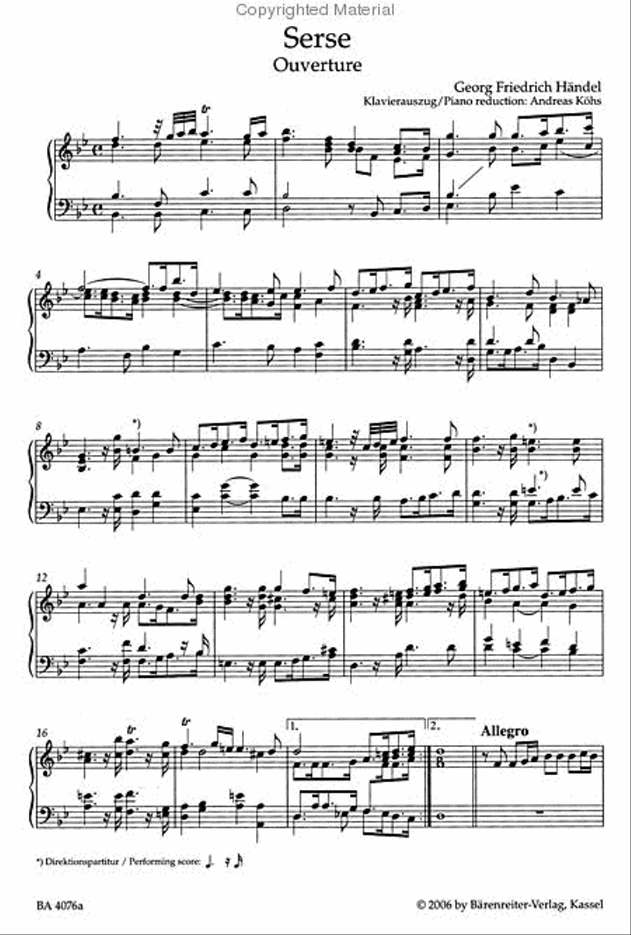 Serse - Xerxes HWV 40 Mezzo-Soprano Voice scores gallery preview page 2