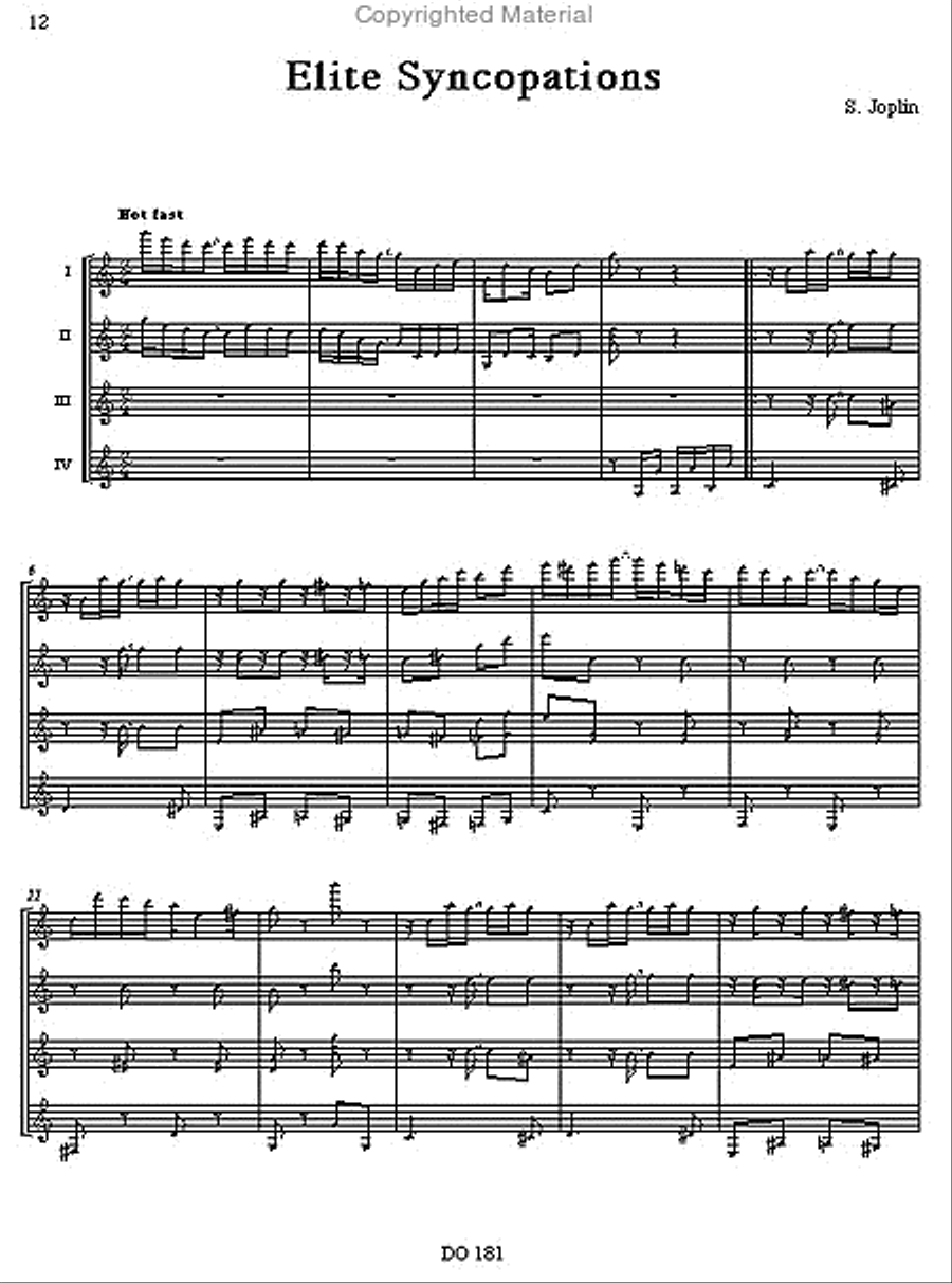 Three Pieces... Easy Winners-Solace-Elite Syncopations